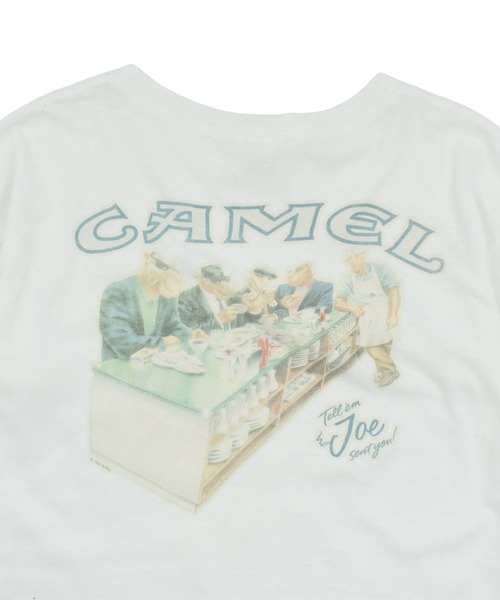 LABORATORY R(ラボラトリーアール)の「【USED】90’s CAMEL 企業ロゴ Tシャツ(Tシャツ/カットソー・メンズ・ホワイト・LARGE)」の2枚目の写真