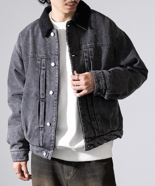 セール】【MAGASIN DE MODE Brew】裏ボア デニムジャケット 320465