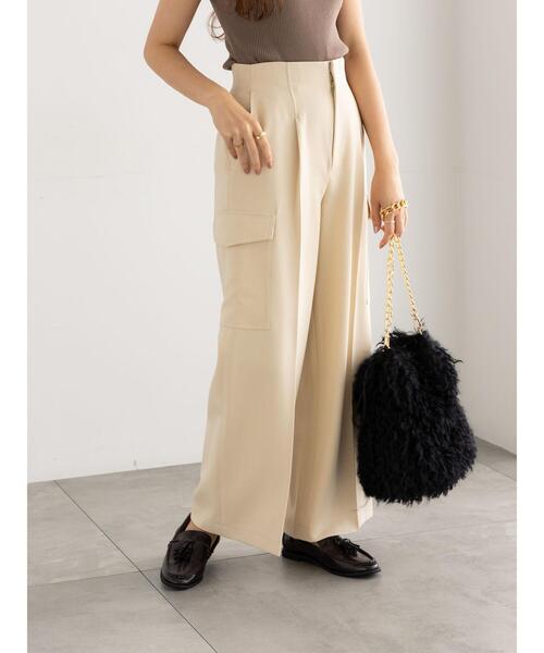 Te chichi(テチチ)の「カーゴスラックス(その他パンツ・レディース・カーキ/ライトベージュ/チャコールグレー・F)」の1枚目の写真