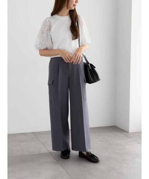 Te chichi(テチチ)の「カーゴスラックス(その他パンツ・レディース・カーキ/ライトベージュ/チャコールグレー・F)」の4枚目の写真