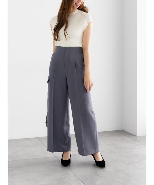 Te chichi(テチチ)の「カーゴスラックス(その他パンツ・レディース・カーキ/ライトベージュ/チャコールグレー・F)」の7枚目の写真