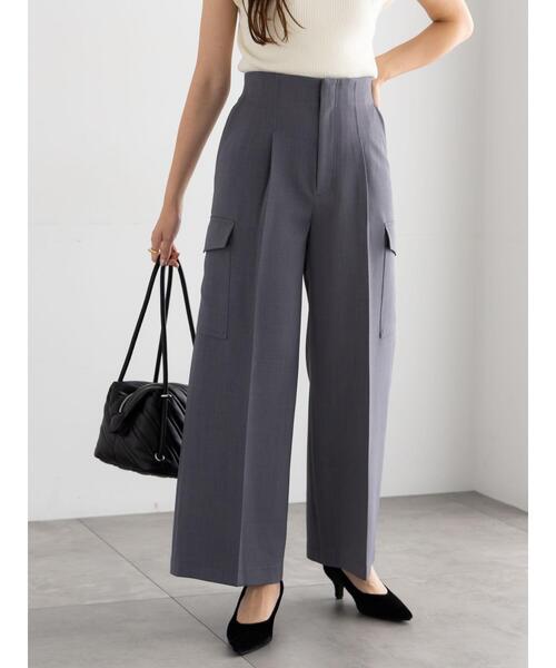 Te chichi(テチチ)の「カーゴスラックス(その他パンツ・レディース・カーキ/ライトベージュ/チャコールグレー・F)」の8枚目の写真