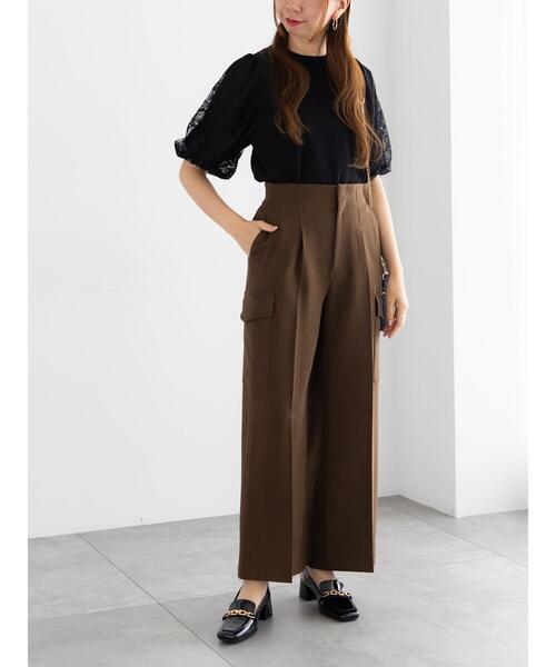 Te chichi(テチチ)の「カーゴスラックス(その他パンツ・レディース・カーキ/ライトベージュ/チャコールグレー・F)」の9枚目の写真