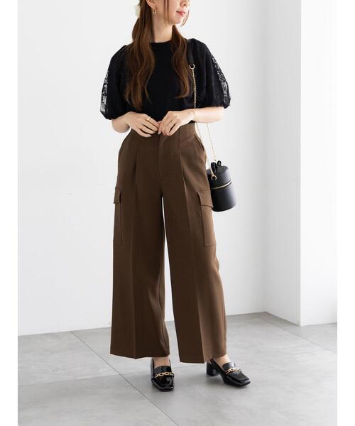 Te chichi(テチチ)の「カーゴスラックス(その他パンツ・レディース・カーキ/ライトベージュ/チャコールグレー・F)」の10枚目の写真