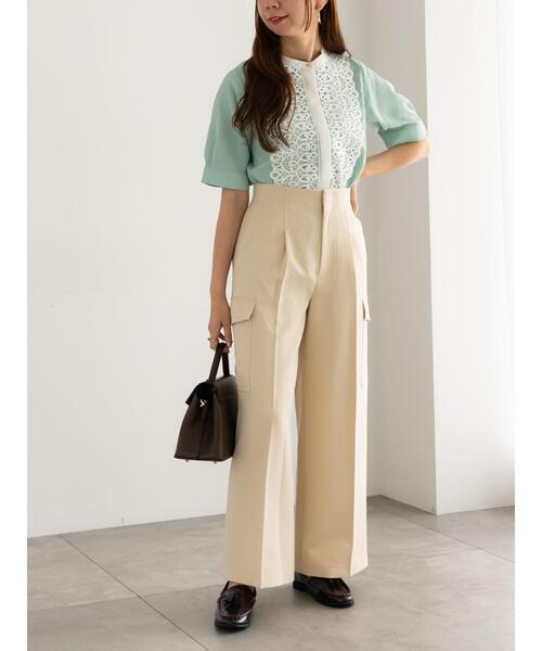 Te chichi(テチチ)の「カーゴスラックス(その他パンツ・レディース・カーキ/ライトベージュ/チャコールグレー・F)」の12枚目の写真