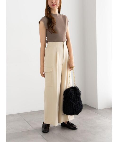 Te chichi(テチチ)の「カーゴスラックス(その他パンツ・レディース・カーキ/ライトベージュ/チャコールグレー・F)」の14枚目の写真