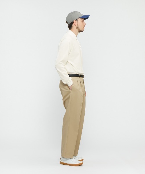 penguin BY MUNSINGWEAR(ペンギン バイ マンシングウェア)の「【STYLE M1A-2】COTTON CHINO 2タックパンツ ゴルフウェア(チノパンツ・メンズ・グレー/ベージュ・L/XL/M)」の12枚目の写真