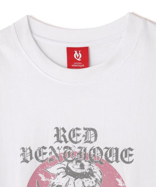 L.H.P(エルエイチピー)の「VENTIQUE/ベンティーク/Print Tee ver3(Tシャツ/カットソー・レディース・ホワイト・F)」の3枚目の写真