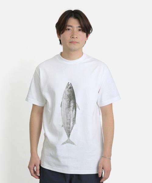 PAPERSKY(ペーパースカイ)の「PAPERSKY ペーパースカイ KATSUO T カツオTシャツ(Tシャツ/カットソー・レディース・ホワイト系その他・M/S/L)」の4枚目の写真