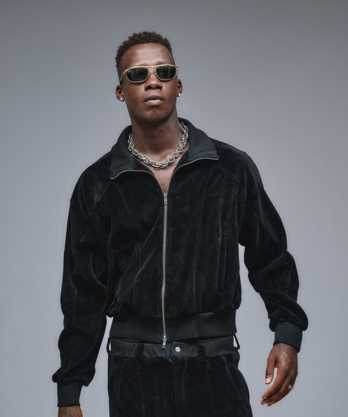 ANDER HUNK(アンダーハンク)の「Velours Short Track Jacket / ベロアショートトラックジャケット(ジャージ・メンズ・その他/ブラック・MEDIUM/LARGE)」の22枚目の写真