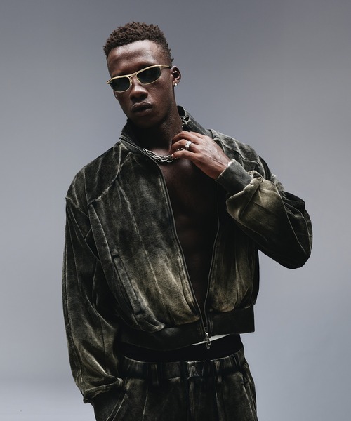 ANDER HUNK(アンダーハンク)の「Velours Short Track Jacket / ベロアショートトラックジャケット(ジャージ・メンズ・その他/ブラック・MEDIUM/LARGE)」の21枚目の写真
