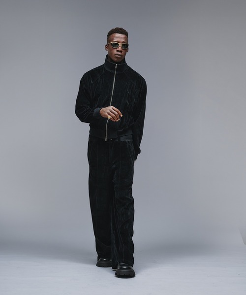 ANDER HUNK(アンダーハンク)の「Velours Short Track Jacket / ベロアショートトラックジャケット(ジャージ・メンズ・その他/ブラック・MEDIUM/LARGE)」の12枚目の写真