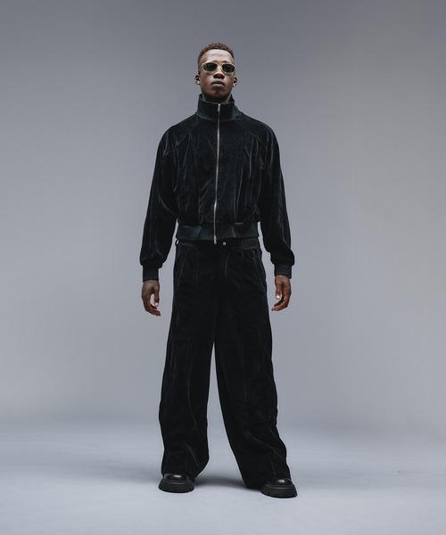 ANDER HUNK(アンダーハンク)の「Velours Short Track Jacket / ベロアショートトラックジャケット(ジャージ・メンズ・その他/ブラック・MEDIUM/LARGE)」の13枚目の写真