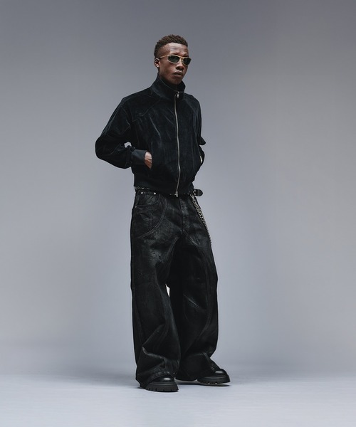 ANDER HUNK(アンダーハンク)の「Velours Short Track Jacket / ベロアショートトラックジャケット(ジャージ・メンズ・その他/ブラック・MEDIUM/LARGE)」の20枚目の写真