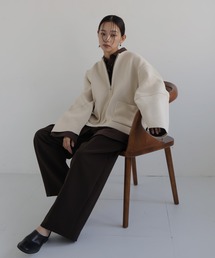 hellam | ジップアップニットカーデ(カーディガン/ボレロ)