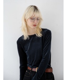【JAPAN MADE】sheer velour tops