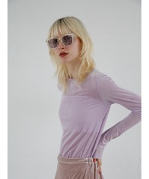 【JAPAN MADE】sheer velour tops