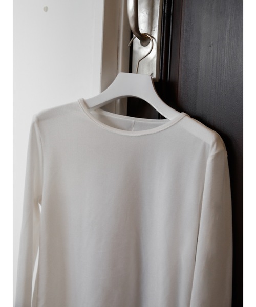 Katrin TOKYO(カトリーントーキョー)の「【JAPAN MADE】sheer velour tops(Tシャツ/カットソー・レディース・ネイビー/ピンク/ホワイト・XS/FREE)」の6枚目の写真