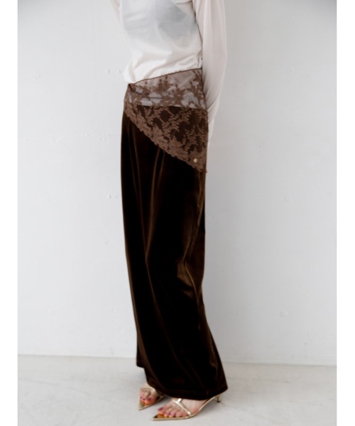 Katrin TOKYO(カトリーントーキョー)の「【JAPAN MADE】sheer velour tops(Tシャツ/カットソー・レディース・ネイビー/ピンク/ホワイト・XS/FREE)」の12枚目の写真