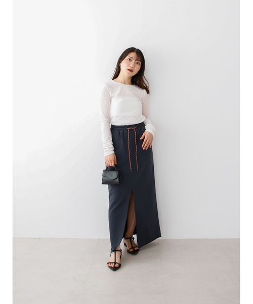 Katrin TOKYO(カトリーントーキョー)の「【JAPAN MADE】sheer velour tops(Tシャツ/カットソー・レディース・ネイビー/ピンク/ホワイト・XS/FREE)」の15枚目の写真