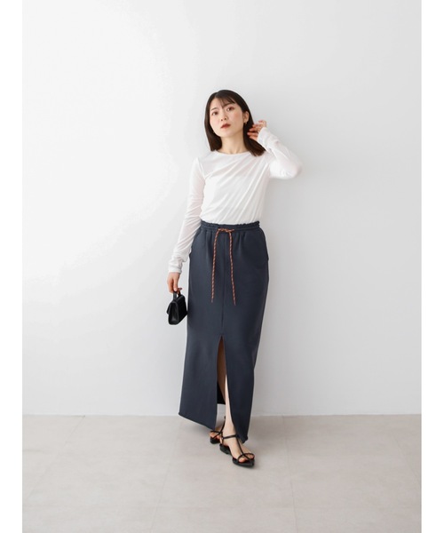Katrin TOKYO(カトリーントーキョー)の「【JAPAN MADE】sheer velour tops(Tシャツ/カットソー・レディース・ネイビー/ピンク/ホワイト・XS/FREE)」の16枚目の写真
