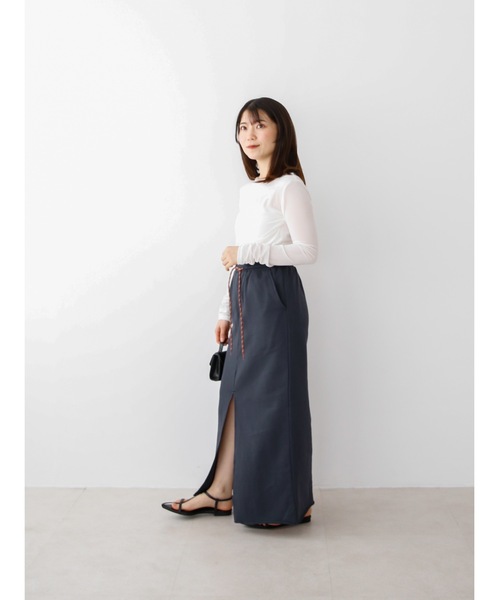 Katrin TOKYO(カトリーントーキョー)の「【JAPAN MADE】sheer velour tops(Tシャツ/カットソー・レディース・ネイビー/ピンク/ホワイト・XS/FREE)」の17枚目の写真
