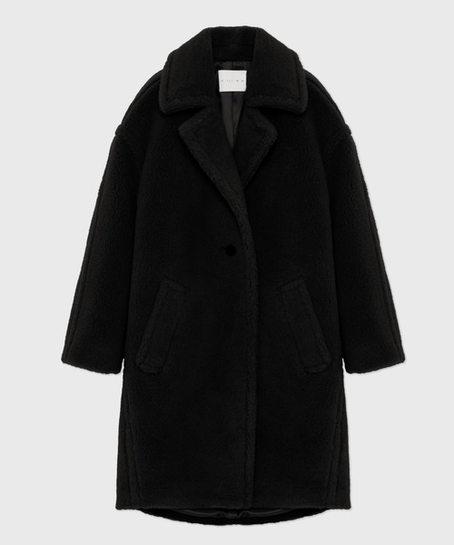 CINOH(チノ)の「BOA COAT(その他アウター・レディース・ベージュ/ブラック/レッド・36/38)」の2枚目の写真