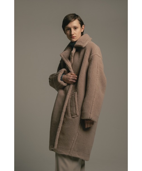 CINOH(チノ)の「BOA COAT(その他アウター・レディース・ベージュ/ブラック/レッド・36/38)」の10枚目の写真
