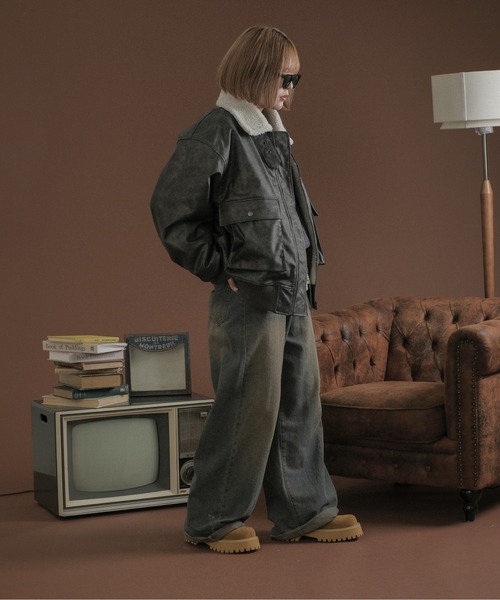 セール】裏ボア合皮ブルゾン（その他アウター）｜sedacle（セダクル