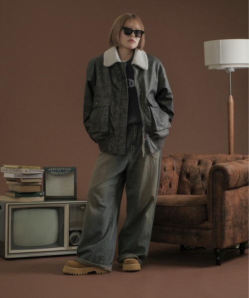 裏ボア合皮ブルゾン（その他アウター）｜sedacle（セダクル）の