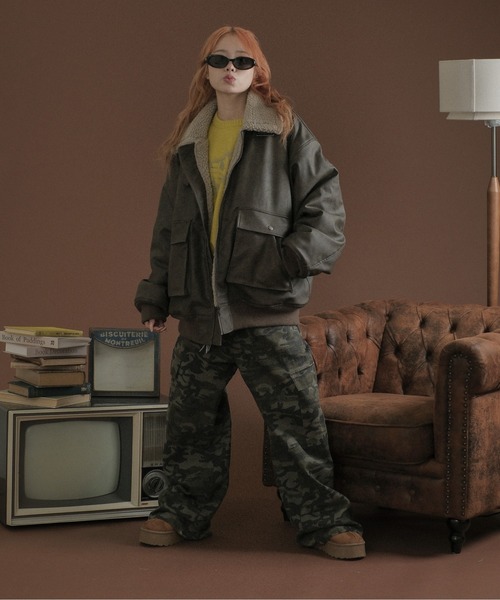 セール】裏ボア合皮ブルゾン（その他アウター）｜sedacle（セダクル