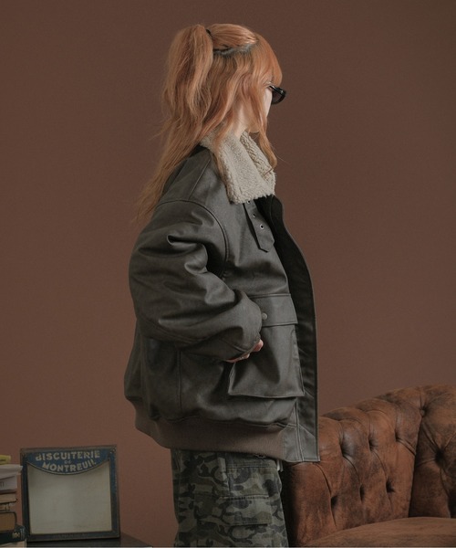 裏ボア合皮ブルゾン（その他アウター）｜sedacle（セダクル）の