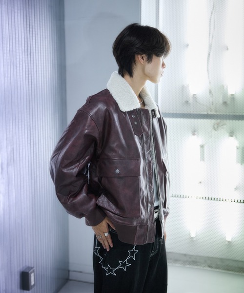 裏ボア合皮ブルゾン（その他アウター）｜sedacle（セダクル）の