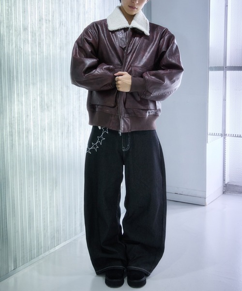 裏ボア合皮ブルゾン（その他アウター）｜sedacle（セダクル）の