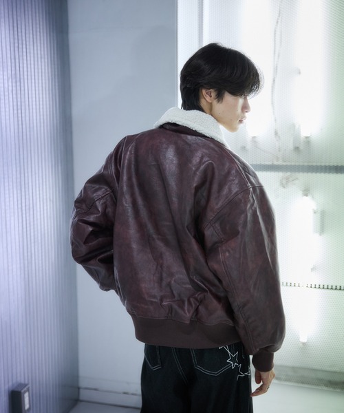 裏ボア合皮ブルゾン（その他アウター）｜sedacle（セダクル）の