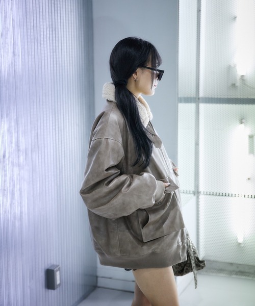 裏ボア合皮ブルゾン（その他アウター）｜sedacle（セダクル）の