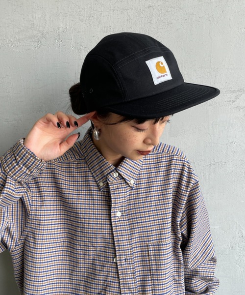 Carhartt WIP（カーハートダブリューアイピー）の「[carhartt WIP/カーハートダブリューアイピー] BACKLEY スクエアロゴ キャップ（キャップ・レディース・ブラック・ONE SIZE）」の2枚目の写真