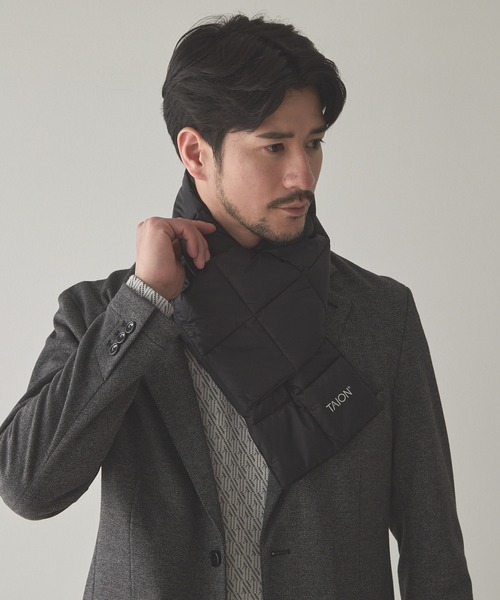 UNION STATION(ユニオンステーション)の「TAION BASIC DOWN SCARF(マフラー・メンズ・グレー/ブラウン/ブラック/カーキ・7)」の6枚目の写真