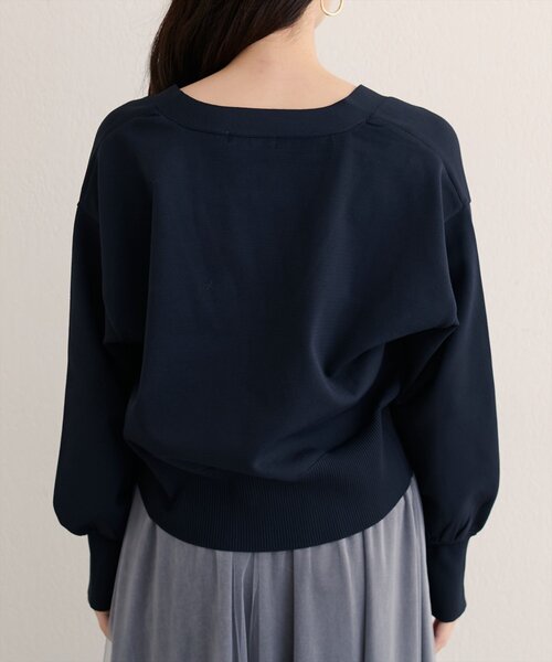 natural couture(ナチュラルクチュール)の「【WEB限定】コロンボタンVネックカーデ(カーディガン/ボレロ・レディース・ブラウン/ネイビー/アイボリー/ブルー・FREE)」の21枚目の写真