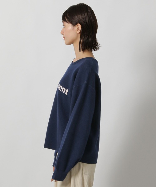 LAKOLE（ラコレ）の「アソートロゴジャガードニットプルオーバー / 600360（ニット/セーター・レディース・グレー/イエロー/ネイビー/アイボリー・FREE）」の12枚目の写真