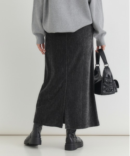 Right-on（ライトオン）の「【HONEYSUCKLE ROSE】シェニールスカート(ウエストゴム・ストレッチ・秋カラー・体型を拾いにくい・親子でお揃い）（スカート・レディース・ダークグレー/ブラウン/オフホワイト・M/S/L）」の22枚目の写真