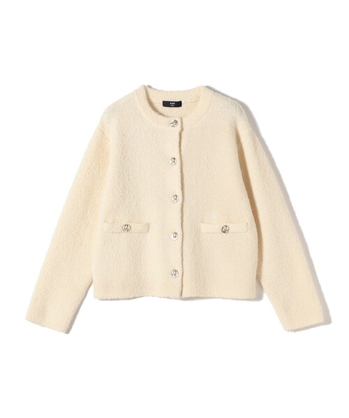SHIPS Colors:〈手洗い可能〉ブークレ ニット ジャケット