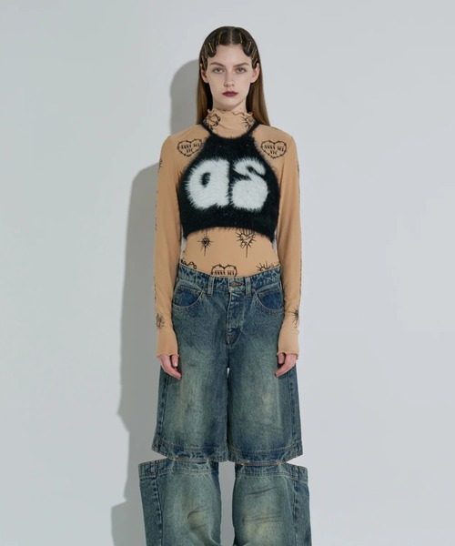 Kinetics（キネティクス）の「ANNA SUI NYC Knit Halter Neck Camisole（アナスイ エヌワイシー ニットホルターネックキャミ）（キャミソール・レディース・パープル/ブルー/ブラック・ONE SIZE）」の6枚目の写真