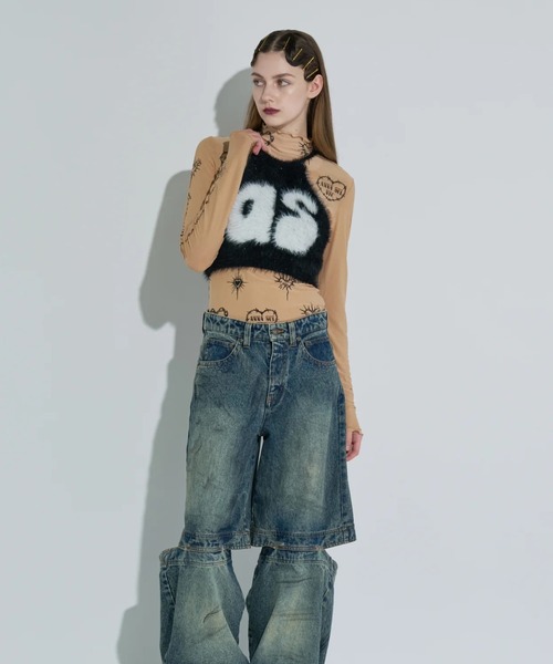 Kinetics（キネティクス）の「ANNA SUI NYC Knit Halter Neck Camisole（アナスイ エヌワイシー ニットホルターネックキャミ）（キャミソール・レディース・パープル/ブルー/ブラック・ONE SIZE）」の7枚目の写真