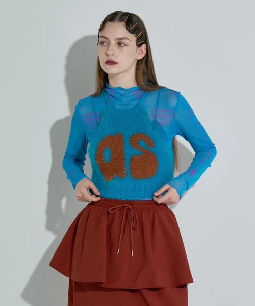 Kinetics（キネティクス）の「ANNA SUI NYC Knit Halter Neck Camisole（アナスイ エヌワイシー ニットホルターネックキャミ）（キャミソール・レディース・パープル/ブルー/ブラック・ONE SIZE）」の12枚目の写真
