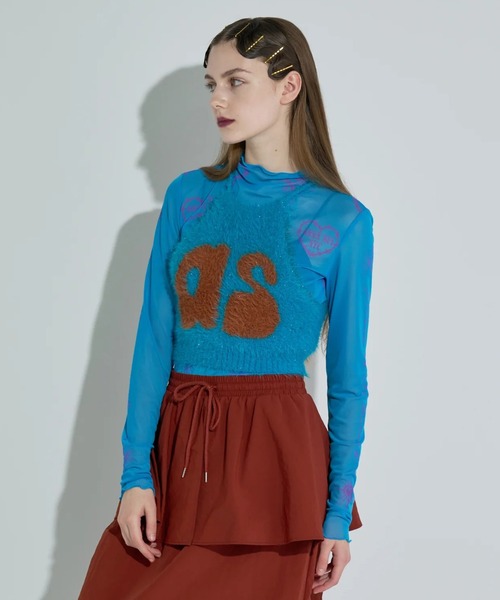 Kinetics（キネティクス）の「ANNA SUI NYC Knit Halter Neck Camisole（アナスイ エヌワイシー ニットホルターネックキャミ）（キャミソール・レディース・パープル/ブルー/ブラック・ONE SIZE）」の14枚目の写真