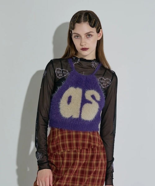 Kinetics（キネティクス）の「ANNA SUI NYC Knit Halter Neck Camisole（アナスイ エヌワイシー ニットホルターネックキャミ）（キャミソール・レディース・パープル/ブルー/ブラック・ONE SIZE）」の21枚目の写真