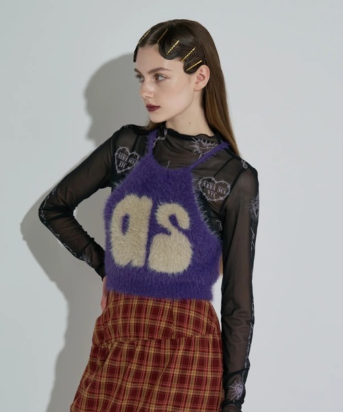 Kinetics（キネティクス）の「ANNA SUI NYC Knit Halter Neck Camisole（アナスイ エヌワイシー ニットホルターネックキャミ）（キャミソール・レディース・パープル/ブルー/ブラック・ONE SIZE）」の22枚目の写真
