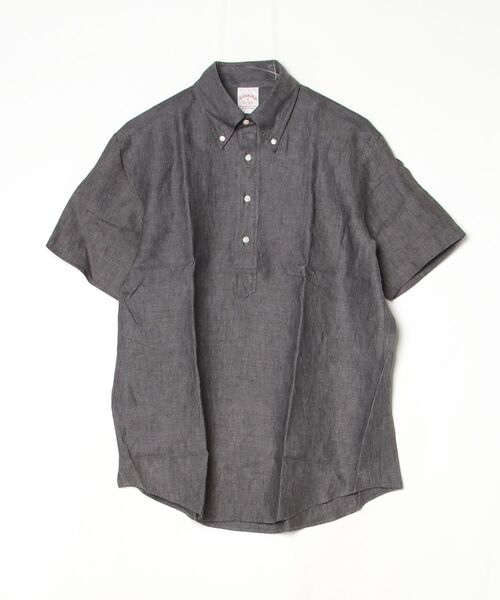 BEAMS F（ビームスエフ）の「BB SS LI PO EX（シャツ/ブラウス・メンズ・ベージュ/ブラック系その他4/ホワイト・MEDIUM/LARGE）」の2枚目の写真