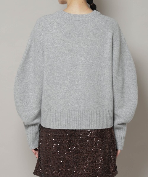 AQUAウールカシミヤクルーネックニットプルオーバー（ニット/セーター